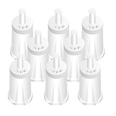 Imagem de Ouxunus Filtro - Filtro de água de substituição compatível com Breville Sage Claro Swiss para Oracle, Barista e Bambino - Compare com a peça #BES008WHT0NUC1. Pacote com 8 (primeiro uso sem adicionar