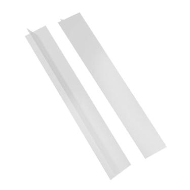 Imagem de kookkit Pacote Com 2 Tampas Flexíveis Para Fogão De Cozinha, Enchimentos Silicone Entre A Bancada E O Fogão, Lavadora, Forno, Secadora, Fáceis Limpar, Material Qualidade Alimentar (Branco, 25 Pol.)