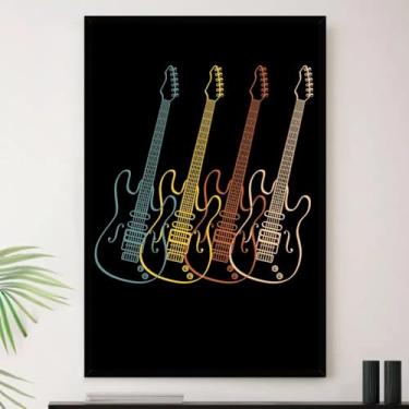 Imagem de Genérico, Quadro Guitarra Violão Amor Musica Decorativo A3 35x45cm
