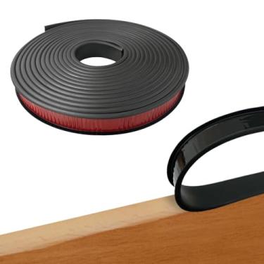 Imagem de KVZVK Protetor De Borda Canal Em U Flexível Autoadesivo 6,4 Pés, Faixa Borracha Para Folheado Móveis, Móveis Tpe Reparo E Restauração Armários (8 Mm, Preto)