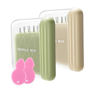 Imagem de AGLOO Mini Estojo Magnético Para Agulhas De Costura - Caixa Armazenamento Portátil, Organizador E Porta-Alfinetes, Incluindo Enfiadores