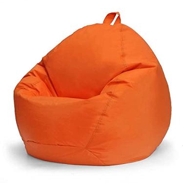 Imagem de QIROG Capa de sofá cadeira sem enchimento 420D Oxford impermeável espreguiçadeira assento puff puff sofá tatami sala de estar 70x80cm-laranja_s