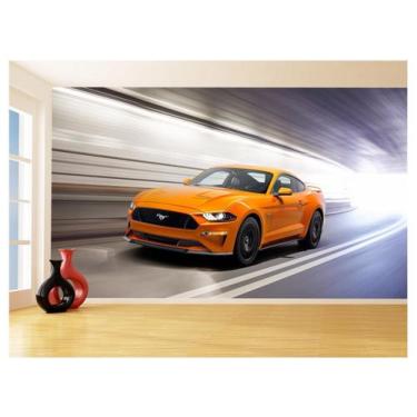 Imagem de Papel De Parede Carro Ford Mustang Pista Tunel 3,5M Car71 - Você Decor