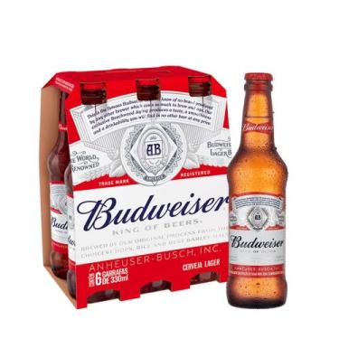Imagem de Kit Budweiser 330ML (6 unidades)