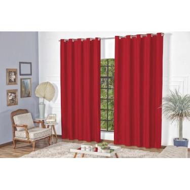 Imagem de Cortina Flamê - Casa Artuz, 2m, Vermelho