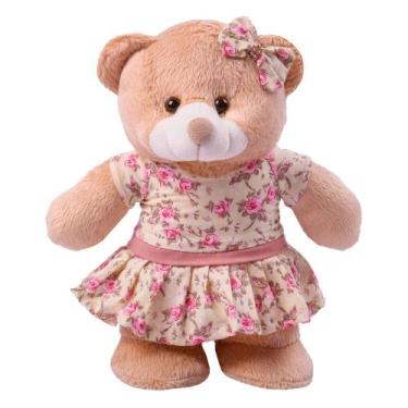 Imagem de Ursa Princesa em pé Tamanho M - Pandora Baby Enxovais, Floral rose