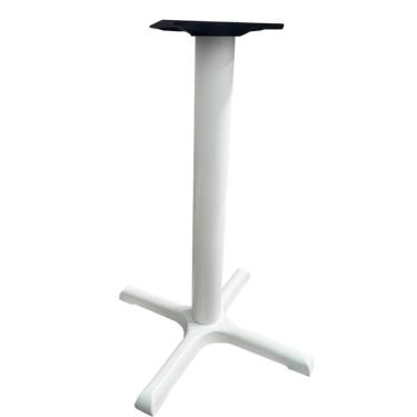 Imagem de Base De Mesa ômega Em Ferro Branco Pintura Eletrostática 71,50 Cm (altura)