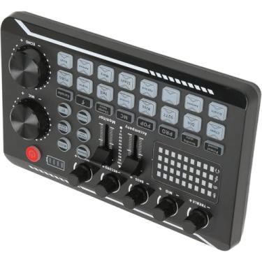 Imagem de Mixer de Áudio F998 - Mini Mesa de Som Profissional com Bluetooth, Redução de Ruído, Efeitos de Voz e Equalizador para Lives, Podcast e Home Studio