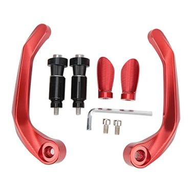 Imagem de Mbeysaq Protetores de alavanca de motocicleta CNC liga de alumínio extremidade de embreagem protetor de guidão de freio ajuste universal 16-18 mm para quadriciclo