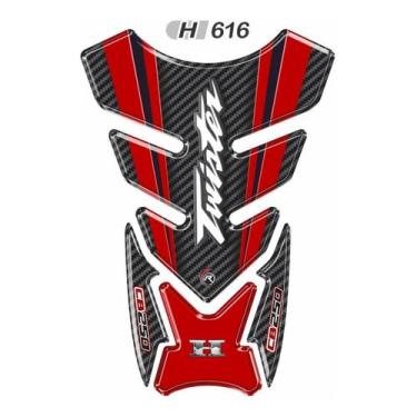 Imagem de Aplique Protetor De Tanque Resinado Cb 250 Twister Vermelho - Resitank