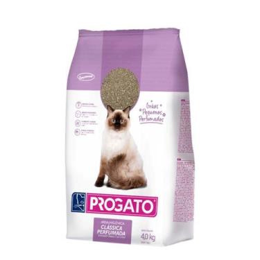 Imagem de Areia Para Gato Granulado Higiênico Grãos Pequenos 4kg - PROGATO