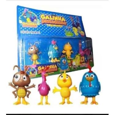 Imagem de Kit 4 Bonecos Turma Galinha Pintadinha Brinquedo Infantil - Brinquedos