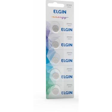 Imagem de Pilha Bateria Botão CR1632 3v Lithium 5 unid - Elgin