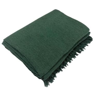 Imagem de Manta Gigante para Sofá em Algodão- Ultra Confortável e Macia para Cobertor de Sofá Grande 、 Dicas de Decoração(Verde Lodo)