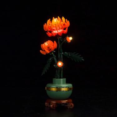 Imagem de MRTUTOS Kit De Luzes Led Compatível Com Lego 10368 Ícones Crisântemo Flor, Decoração Planta Conjunto Construção, Aumente Sua Coleção Botânica (Sem Modelos)