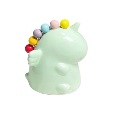 Imagem de Hemaisu Conjunto de garfo e suporte de cerâmica de aço inoxidável de unicórnio, utensílios resistentes e laváveis na lava-louças para uso diário, adorável tema de unicórnio para almoços infantis