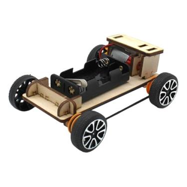Imagem de Milageto Kit de modelo de carro com tração nas quatro rodas faça você mesmo, brinquedo educacional, artesanato de fácil utilização, hobbies, kit de experimento