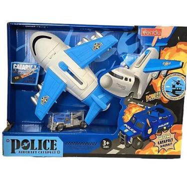 Imagem de Avião De Polícia Com Lançador De Carrinho - BBR Toys R352