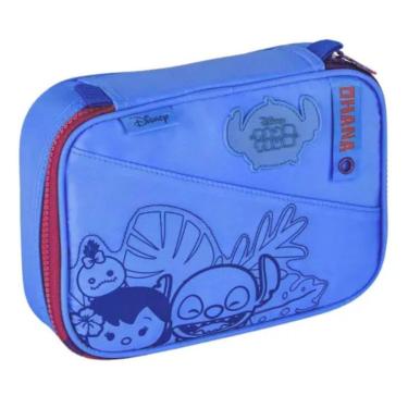 Imagem de Estojo Box Stitch Escolar Tsum Tsum Lilás Disney Clio-Feminino
