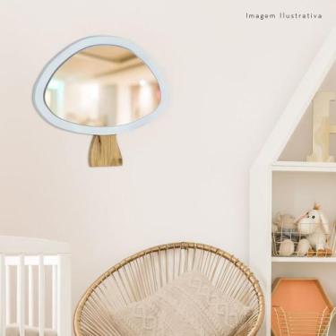 Imagem de Espelho Decorativo Infantil 43x43cm Cogumelo - e2g Design