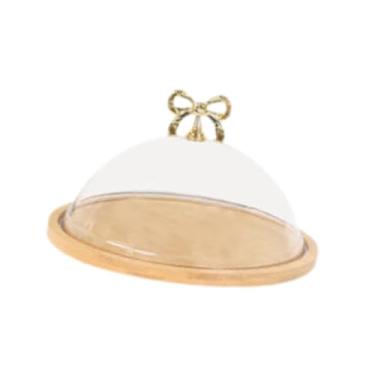Imagem de IEUDNS Suporte de Bolo com Cúpula Clara, M