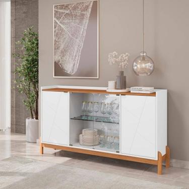 Imagem de Buffet Bari 1.70 Branco/Cedro - Casa D Móveis