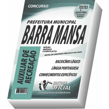 Imagem de Apostila Prefeitura De Barra Mansa - Auxiliar De Recreação