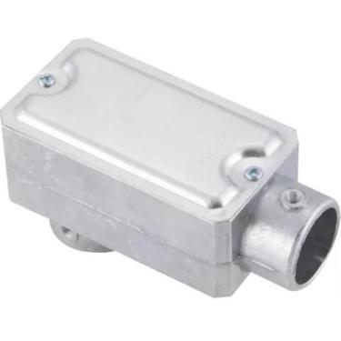 Imagem de Condulete aluminio lr 1.1/2 pol c/ tampa c/v sem rosca - TRAMONTINA