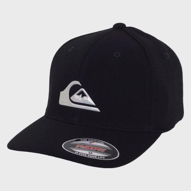 Imagem de Boné Quiksilver Black Aba Curva Hologram 3D Logo