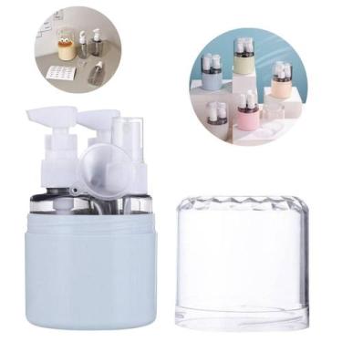Imagem de Kit 3 Frascos Spray Reutilizáveis para Viagem Passeio Cosméticos Xampu