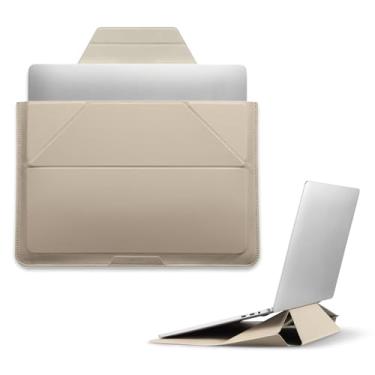 Imagem de MOFT Capa para laptop, bolsa para laptop 2 em 1 e suporte para MacBook Air/Pro de 13 polegadas e Dell/HP/Lenovo/Asus, elegante bolsa fina para computador com armazenamento expansível para acessórios