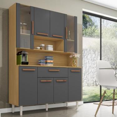 Imagem de Cozinha Completa Compacta Cancun 8 Portas 1 Gaveta - Incorplac Móveis,