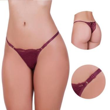 Imagem de Kit 10 Calcinha Fio Dental Tanga Renda Regulagem Vitória - NAKA MODAS,
