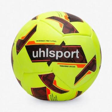 Imagem de Bola Futsal Uhlsport Dominate Pro , Amarelo e vermelho