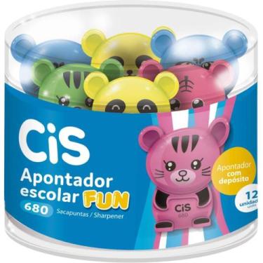Imagem de Apontador com Depósito Decorado - FUN 3 Cores Sortidas C/12 - Sertic