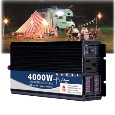 Imagem de Inversor de onda senoidal pura 2000W 12V 24V 48V 60V 72V DC a 110V/220V CA Converter 4000W Pico de energia Off-Grid Inverter com tela LCD para casa, caminhão,72V to 110V