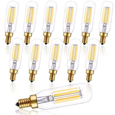 Imagem de Lâmpada LED CREATE BRIGHT T6 regulável E12 T25 6W 4000K, pacote com 12