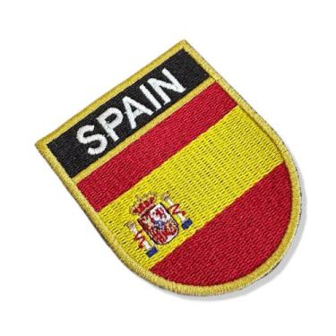 Imagem de BP0084E-001 Bandeira Espanha Patch Bordado 6,8x8,0cm - BR44