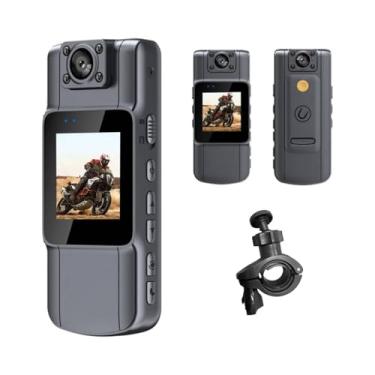 Imagem de FINYQBET Mini Câmera Espiã com Tela - Câmera Oculta 4K com Visão Noturna Infravermelha, Tela 1.54", Bateria de 7 Horas - Ideal para Segurança Patrimonial, Motocicleta, Entregas e Esportes Radicais