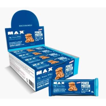 Imagem de Kit 12 Barra de Proteína Power Protein Crisp Max Titanium Cookies 44g 