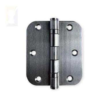 Imagem de Dobradiça Escovada C-redondo Inox Com Rolamento 3 X 2 ½ - DS