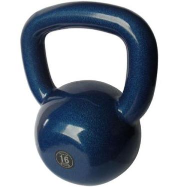 Imagem de Kettlebell Emborrachado Treinamento Funcional Fitness 16,0kg - ANILHAS