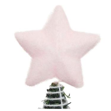 Imagem de Ponteira De árvore Natal Estrela Rosa 12cm - Gici Christmas