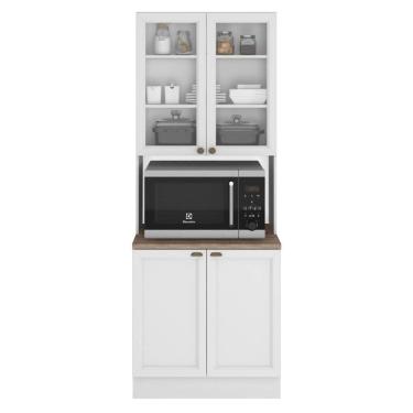 Imagem de Paneleiro Duplo Cristaleira Unna 4 Portas e 1 Forno - Poliman Móveis