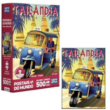 Imagem de Quebra-Cabeça 500 Peças Tailândia Postais Do Mundo Toyster