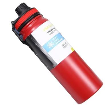 Imagem de Garrafa TéRmica 800ml Espacial Quente & Frio Com Isolamento TéRmico De Grande Capacidade(Cor Laranja,800ML)