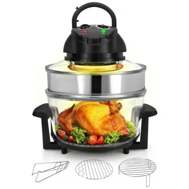 Imagem de Fritadeira Elétrica AirFryer 17L com Tigela de Vidro, 1200W 110V, NutriChef, Preta
