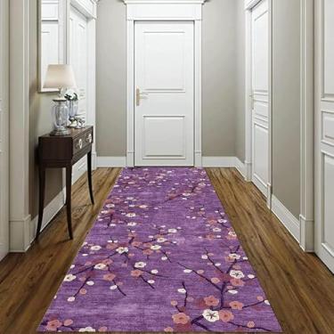 Imagem de Corredor Moderno Do Tapete Para O Corredor, Tapetes Estreitos Impressos Roxos Não Atrasados Com Borracha Antiderrapantes 1m 1.5m 2m 2.5m 3m 3.5m 4m 4.5m 5m 6m Tapete, 70×500cm/2.3ft×16.4ft