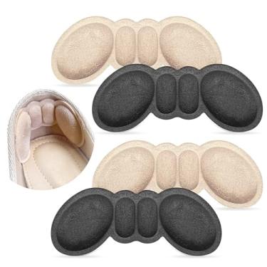 Imagem de mickee Palmilhas De Calcanhar Para Mulheres - Almofadas Sapatos Muito Grandes, Antiderrapantes, Alto Conforto, Enchimento E Protetores Femininos (4 Pares)
