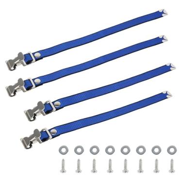 Imagem de KHZSPP Kit de tiras ajustáveis para pés de drywall de 4 peças, tiras de palafitas de drywall, alça de fixação de perna de nylon para melhoria da casa, pintura de parede alta